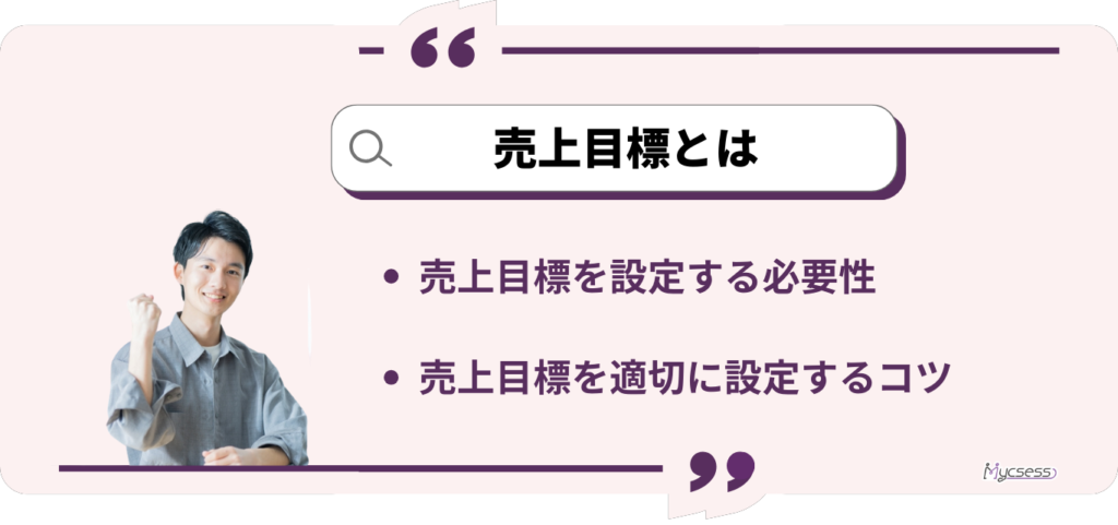 売上目標　とは　計算