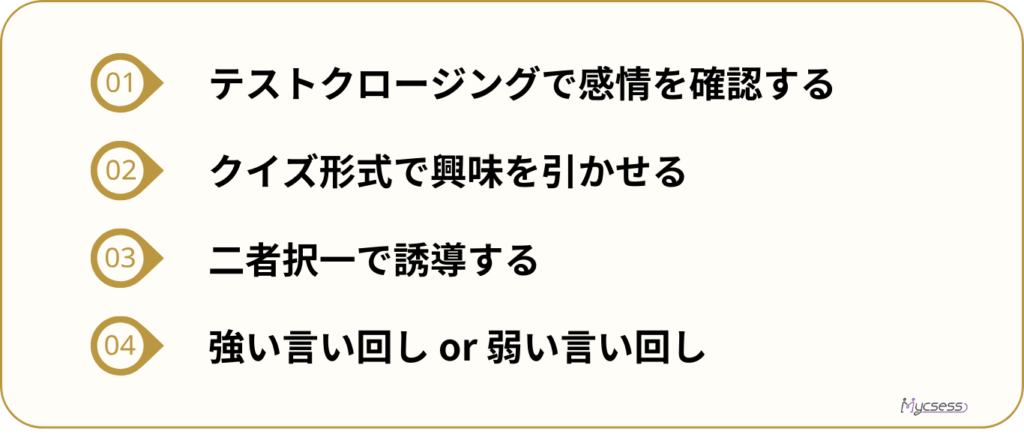 テレアポ　極意　クロージング